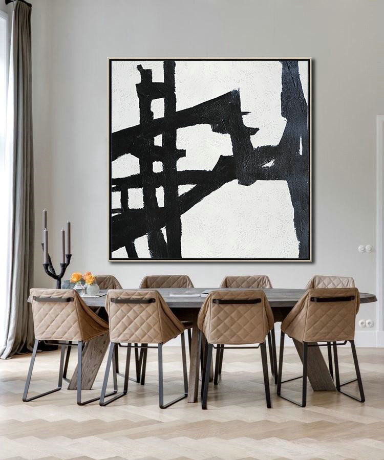 Large Contemporary Art Acrylic Painting,Oversized Minimal Painting On Canvas - Original Abstract Art Paintings